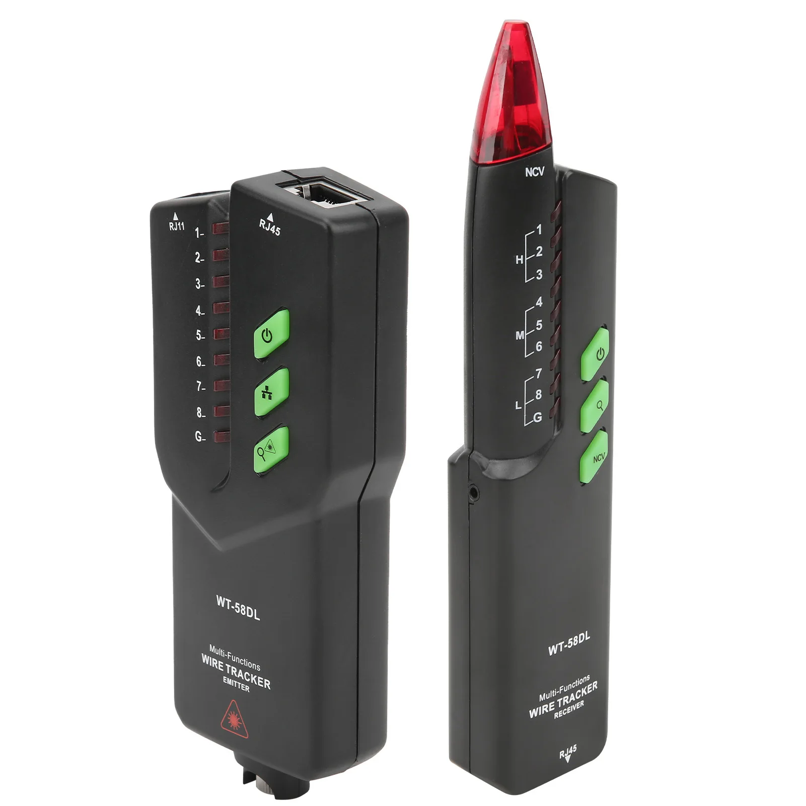 WT58DL Network Cable Tester Multi-functional For RJ45 RJ11 Wire Non-contact AC Voltage Detector For Ethernet Switch Router Tool