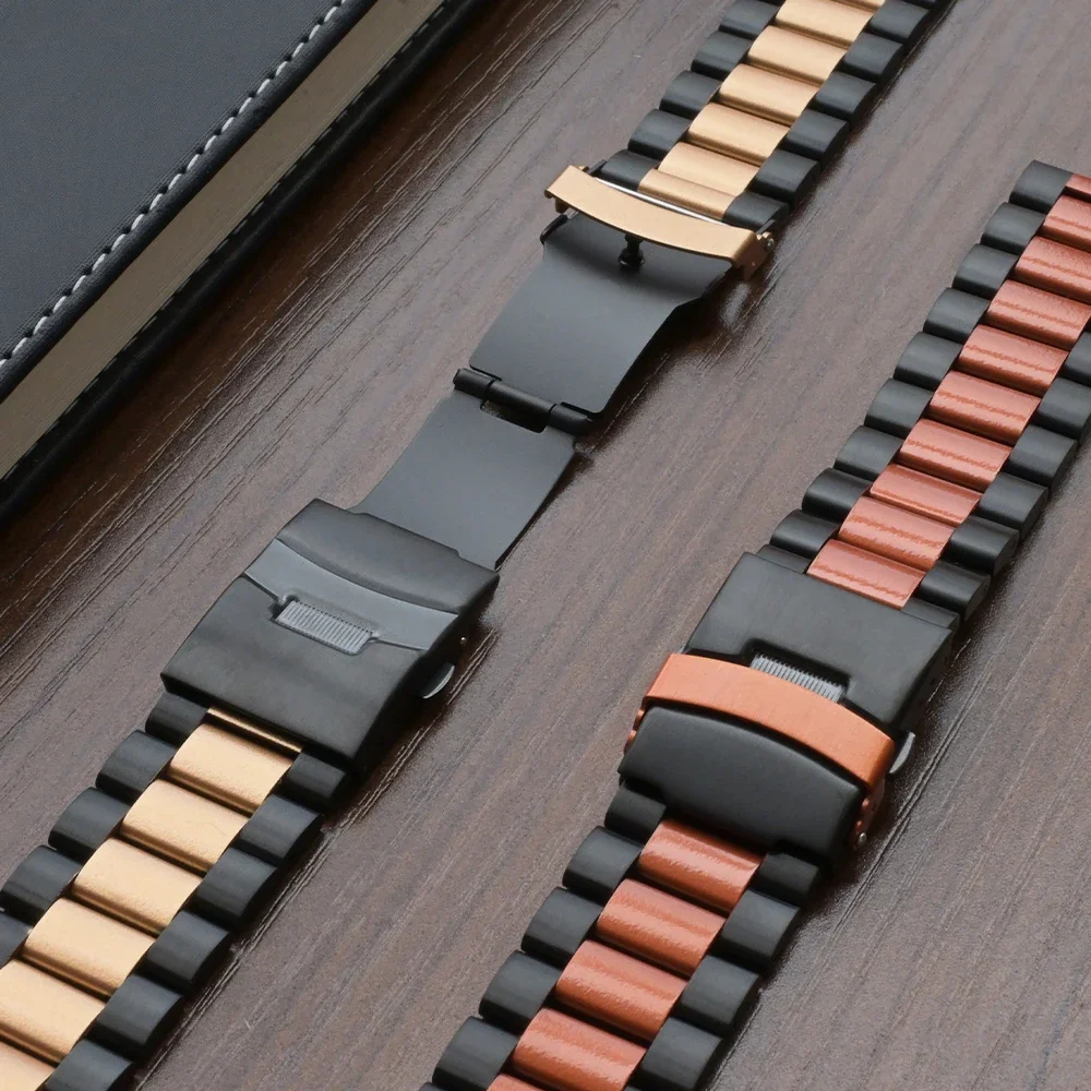 Cinturino in acciaio inossidabile da 22 mm per Huawei GT 5 Pro GT4/5 46mm Orologio 4 Pro Bracciale di lusso per Amazfit Balance Business Correa