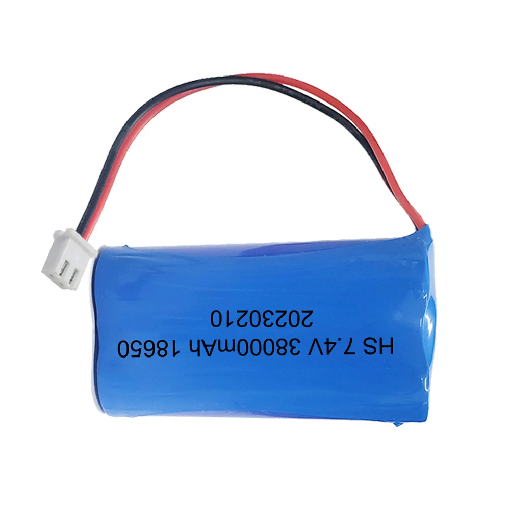 Lithium Battery 3.7V 18650 with XH2.54-2P Plug 4500/6200/12000mAh Rechargeable battery For Fishing LED Light Bluetooth Speaker