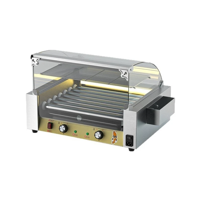 

Commercial sausage grilling machine, stainless steel double control speed heating constant temperature grilling sausage machine