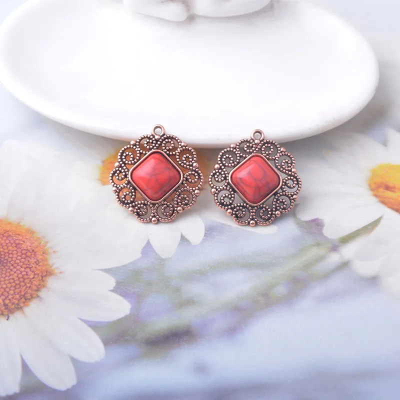 10 Stück/Set Acryl-Anhänger Schmuckzubehör Boho Anhänger DIY Damenohrringe – Detail 7