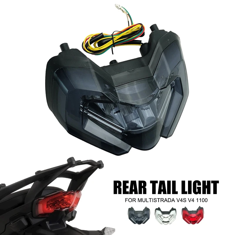 Motorcycle Rear Tail Light Turn Signals Brake Lamp Bright Light For DUCATI Multistrada V4 V4S 1100 950 2021 2022 2023 2024
