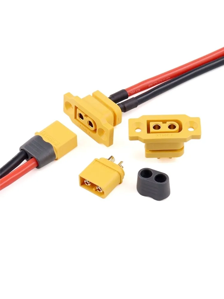 Batterie d'avion modèle XT60E-F à Charge rapide, plaqué or 30A, prise femelle à courant élevé, connecteur XT60 montable