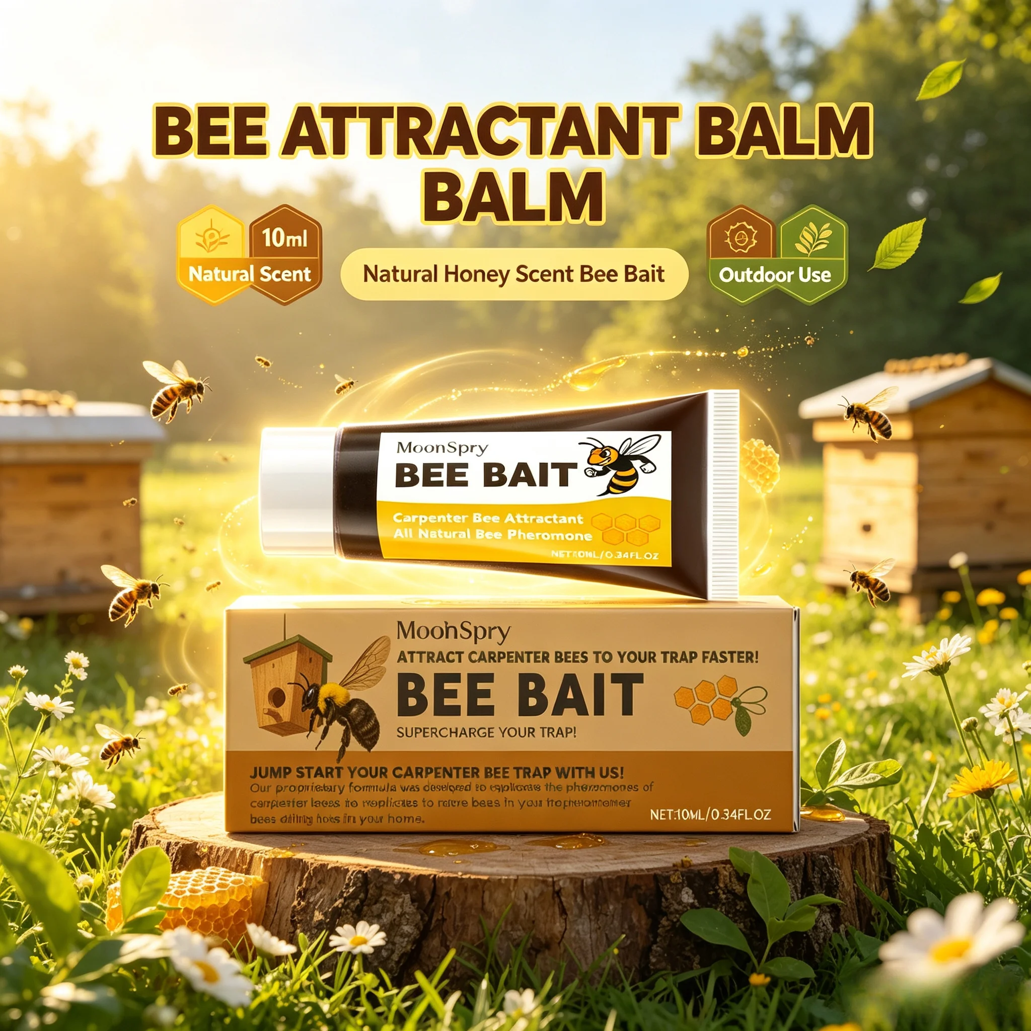Bee Attractant Balm Natural Bee Bait Multipurpose Outdoor Wild Bee Catching Practical Beekeeping Aid Swarm Lure Tool For Beehive