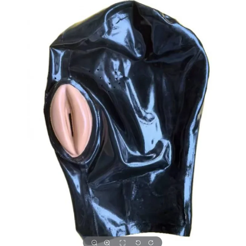 Latex Hood Mask Fly Eye Open Mouth with Back Zipper Rubber Gummi Headgear Halloween Cosplay Costumes Various colors Customized
