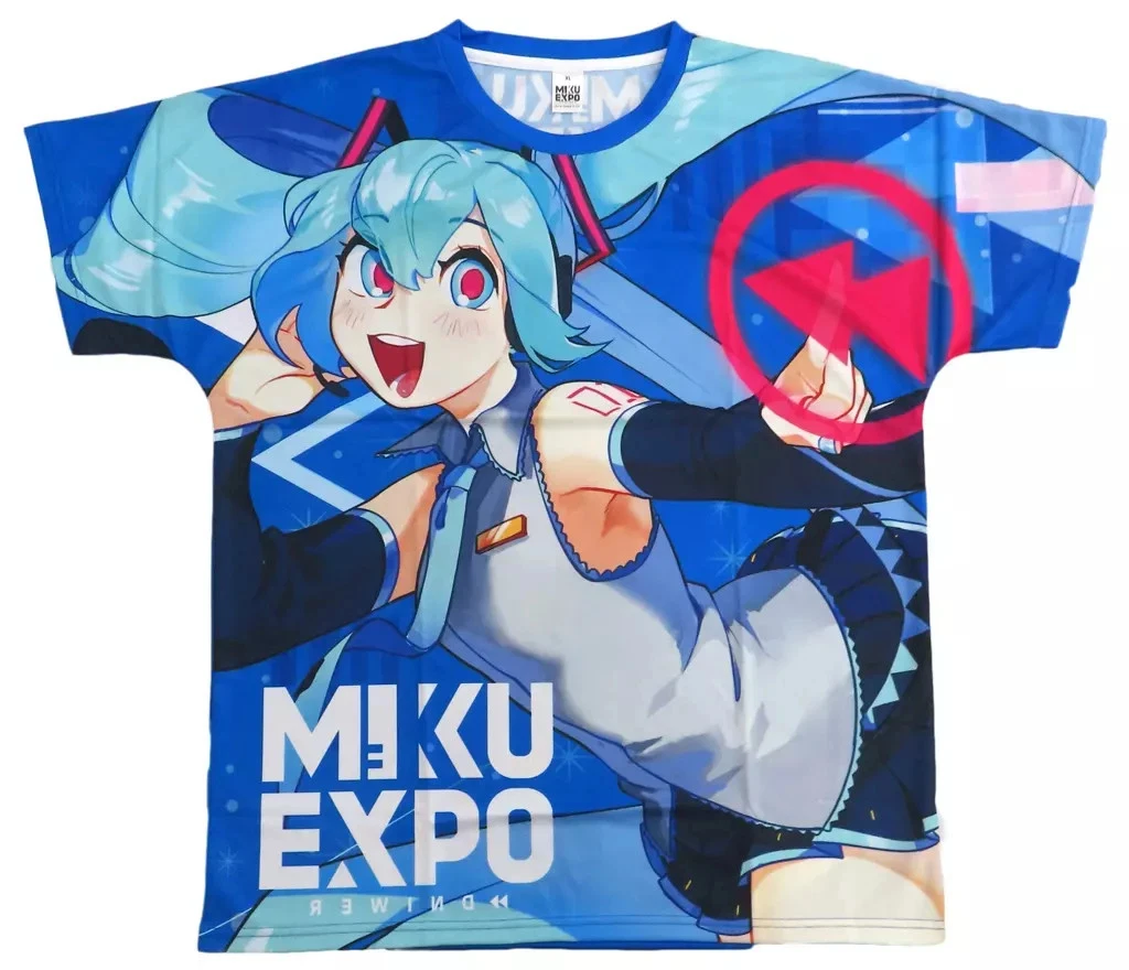 

2026 Hatsune Miku Miku Expo Concert Full Print T-Shirt, Unisex Vocaloid Anime Graphic Tee, Crypton Piapro Official Fan Apparel
