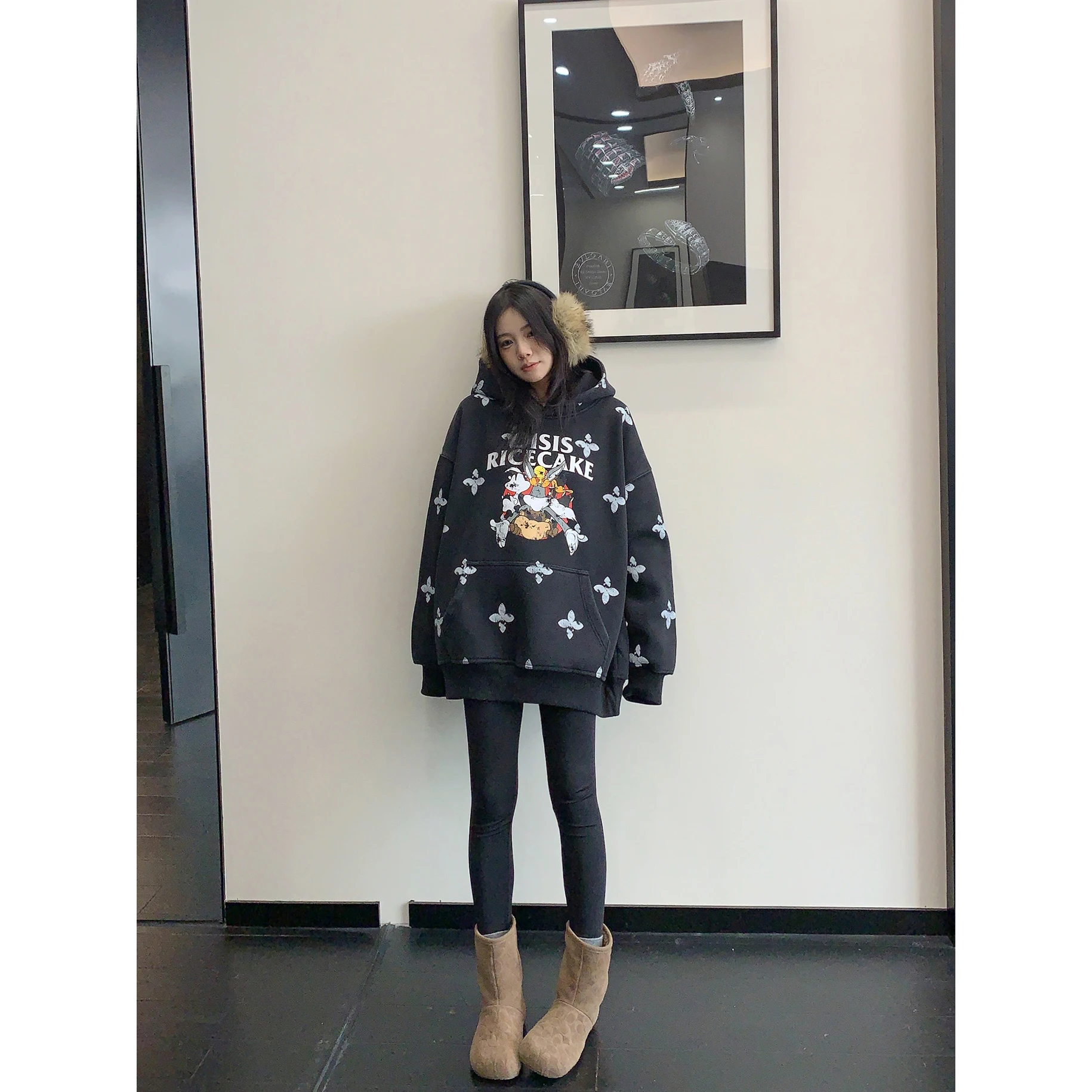 

Retro American Sle Women's Hoodie Sweatirt Vintage Oisis Loose Fit Long Sve Cotton Spring New Arrival Trendy