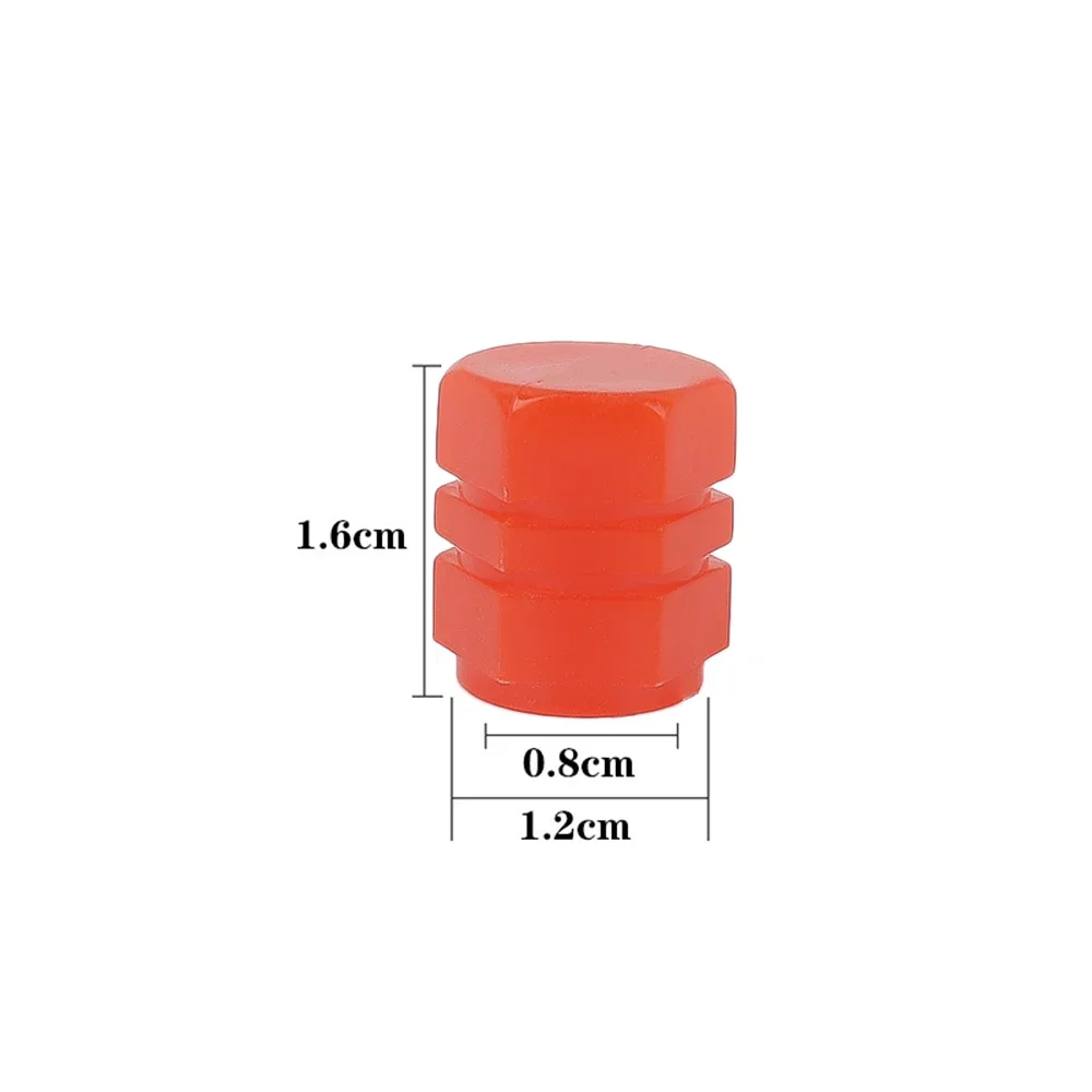 Luminous Multi-color Fluorescent Night Glowing Decor Tire Tyre Valve Stem Caps Dustproof Motorcycle Bike Wheel Nozzle