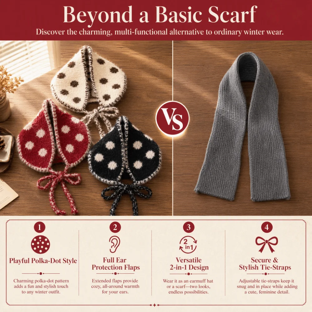 Новая вязаная шапка с ушками, – обзор и цена Women Fashion Necktie