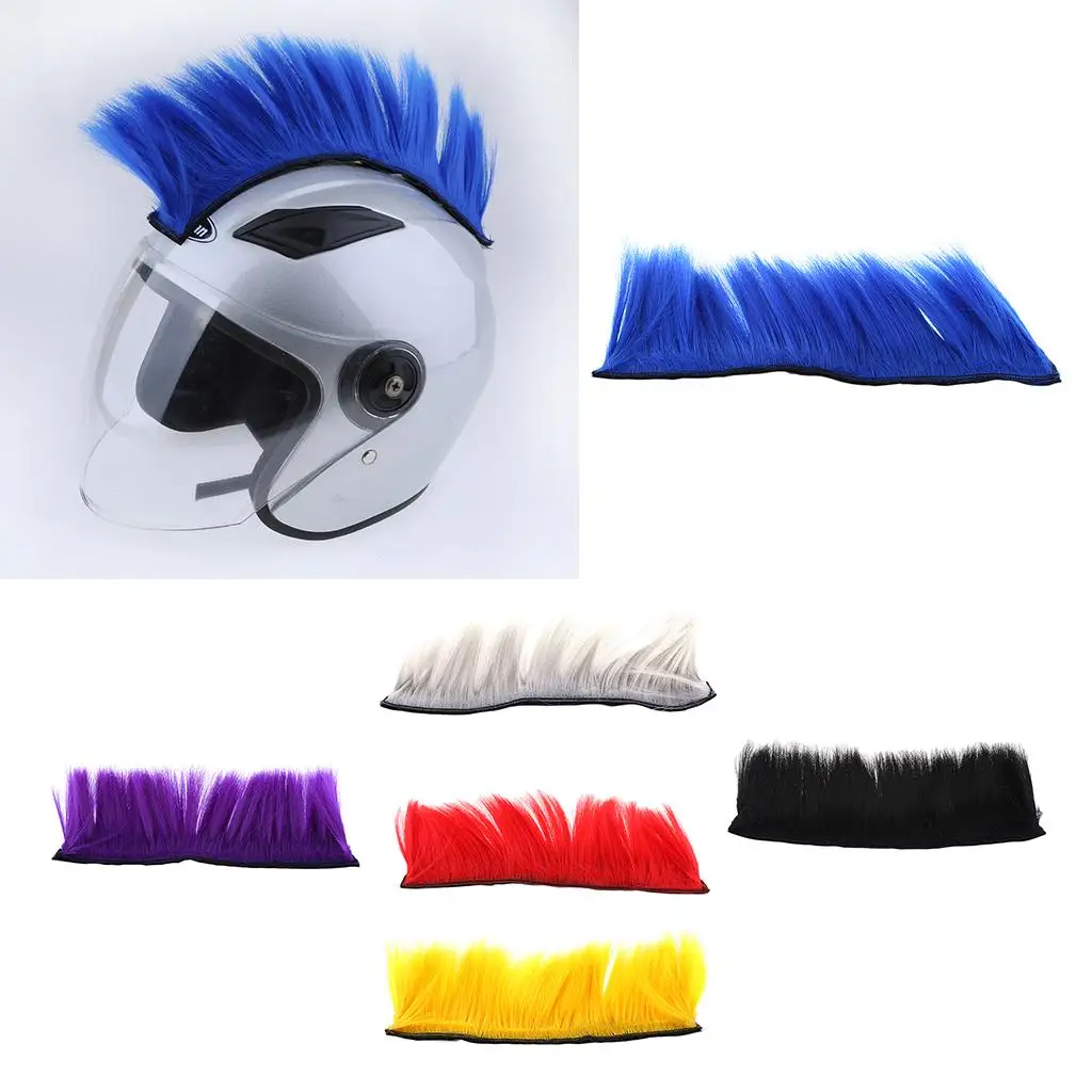 Bricolage casque cheveux Punk cheveux pour rcycle Ski Snowboard casques