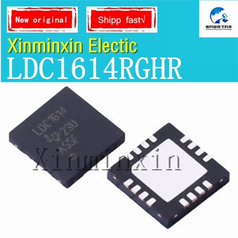 

5 шт./лот LDC1614RGHR LDC1614 WQFN-16-EP (4x4) ​ 4-канальный, 28-битный индуктивный цифровой преобразователь высокого разрешения