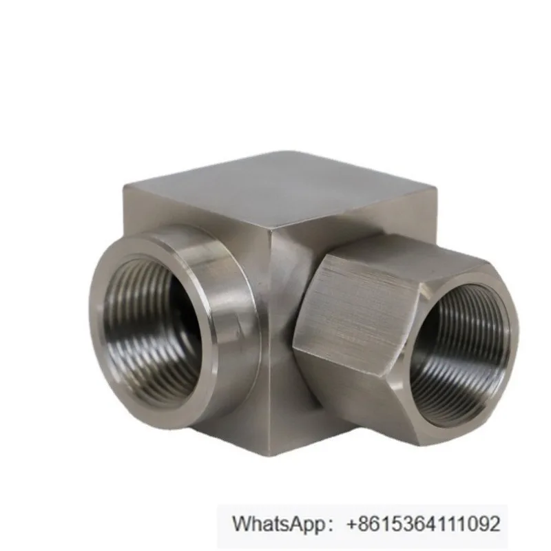 

High pressure hydraulic rotary right angle rotary joint, stainless steel thread connection high pressure rotary joint