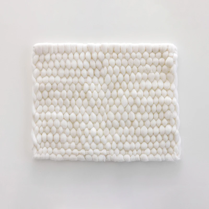 Katun wol Crochet selimut bayi baru lahir Shag benang selimut rajut bantal Backdrops Studio bayi berpose aksesoris fotografi