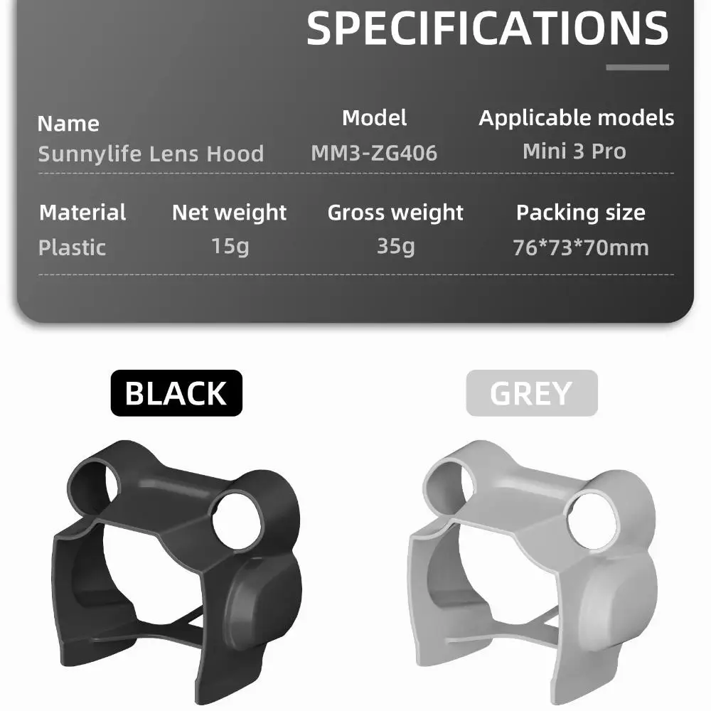 غطاء عدسة Gimbal واقٍ جديد غطاء عدسة بلاستيكي لـ DJI Mini 3 Pro