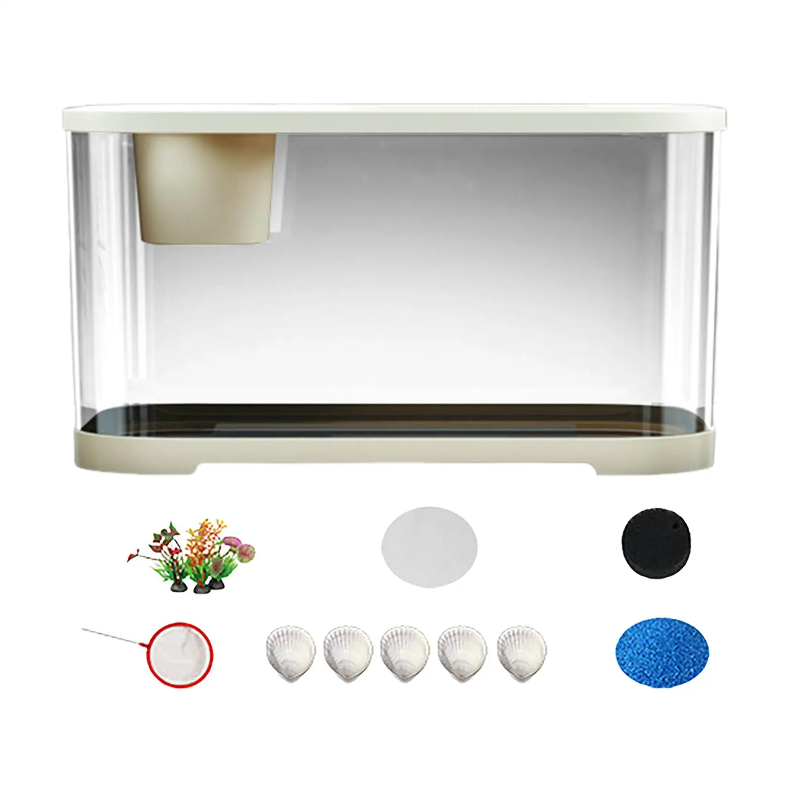 

Аквариумный аквариум, набор для аквариума, водный набор с аксессуарами, декор для рабочего стола для комнаты для начинающих, гупков, медуз, креветки, бетта