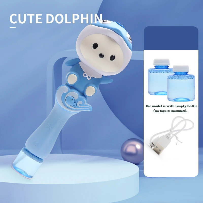 Máquina de soplado de burbujas portátil con pistola de burbujas emisora de luz, juguete Máquina de soplado de burbujas portátil con pistola de burbujas emisora de luz, juguete