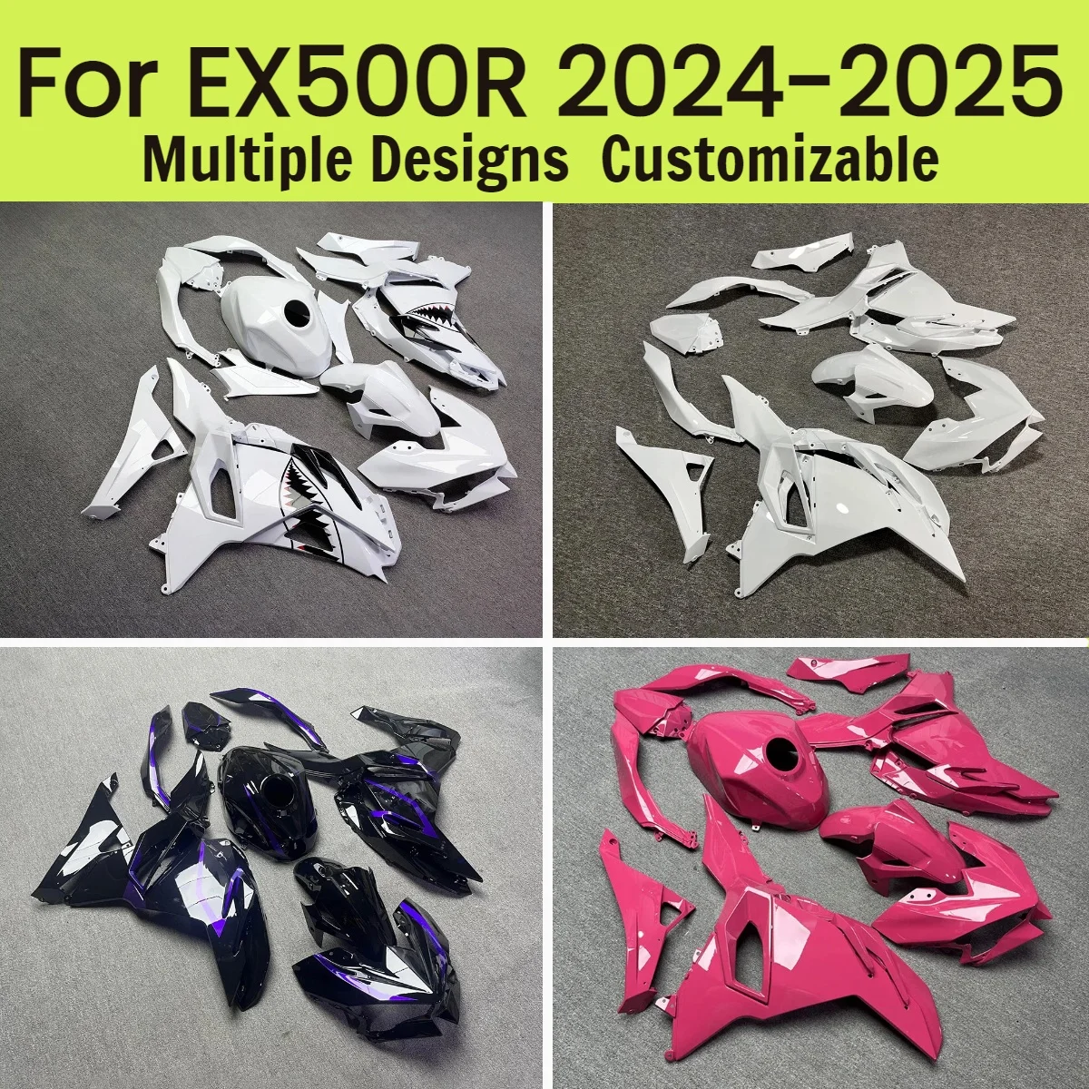 Cool Fairing Set EX500R 2024 2025 Motorcycle Fairings Kit Injection Cowling for Kawasaki Ninja500 24 25