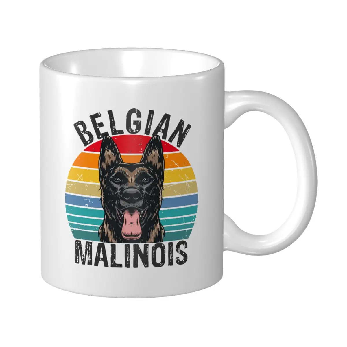 Mark Cup Mug Belgian Malinois Dog Coffee Mugs Tea Milk Water Cup Travel Mugs Office Home