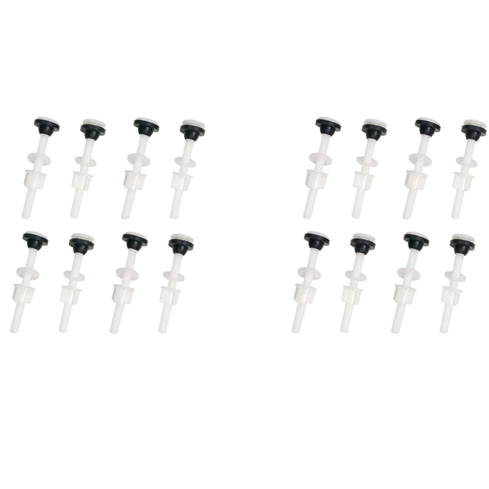 AT29-16 Pack Toilet Tank Plastic Bolts M10 Tank To Bowl Bathroom Toilet Repair Kits Screws And Seal Set Pan Head Bolts