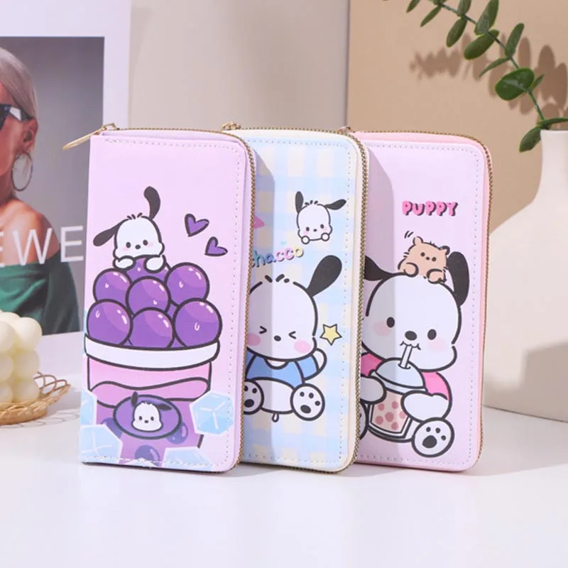 

6pcs/lot Sanrio Kawaii Pochacco Pencil Case Cute PU Pencil Box Stationery Pen Bag Stationery School Supplies