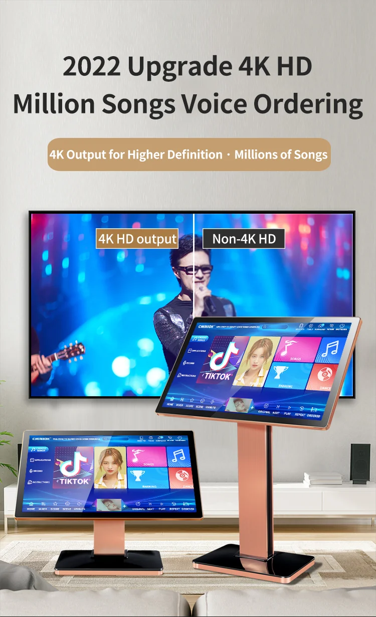 Mercy Chinwo's New Worship Songs Touch Screen Baccarat Multi-Player Electronic Chinese Karaoke Machine Nice For Church Home Use