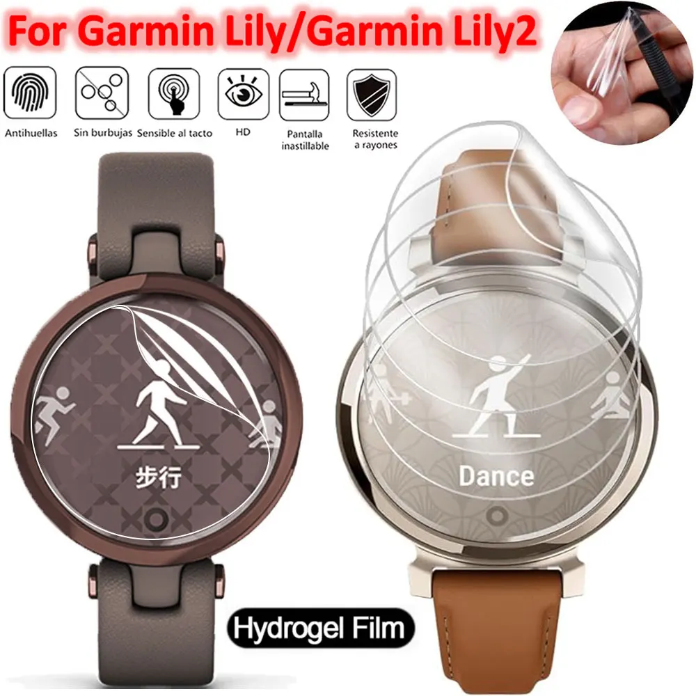 Smartwatch Soft Hydrogel Film For Garmin Lily Full Coverage Watch Screen Protector for Garmin Lily2 Protective Film (Not Glass)