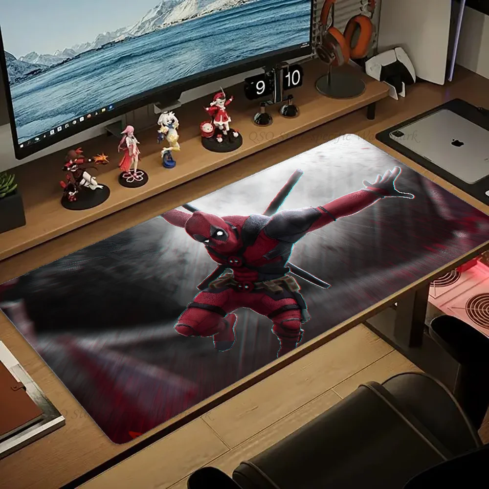 Imagem -02 - Grande Mouse Pad Lockedge Gaming Cool Deadpool Mousepad Tapete de Mesa de Teclado de Computador