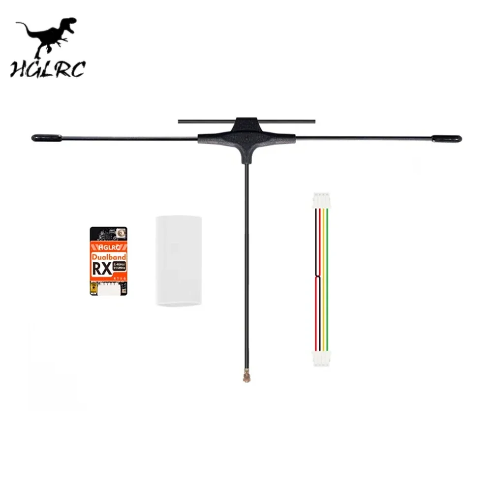 HGLRC Dual-Band Single-Antenna Receiver ELRS 915MHz 2.4GHz LR1121 Nano RX For FPV Drone Fixed Wing RC Aircraft Replacement Part - view 6