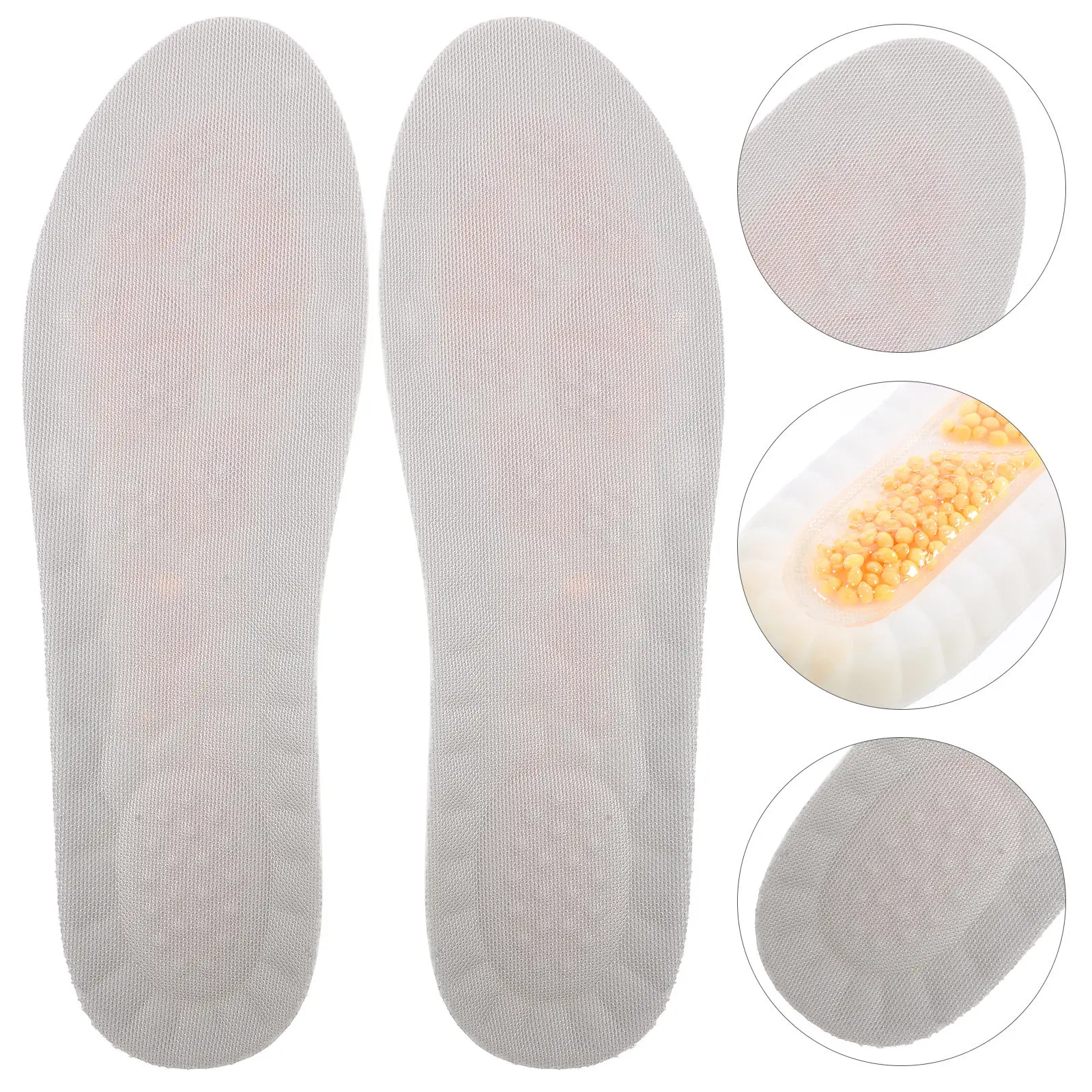 

1 пара спортивных стельок из ТПУ с пенопластовой подушечкой, нескользящие, дышащие, впитывающие пот, для мужчин и женщин, многоразовые вкладыши для обуви