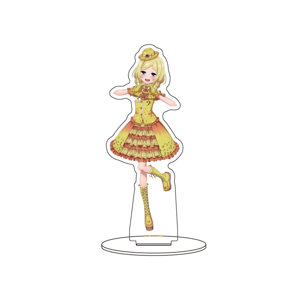 15CM Charm Anime Rainbow Live station  Acrylic Stand Model Cosplay Characters Ornament Accessories Goods Collection Gifts