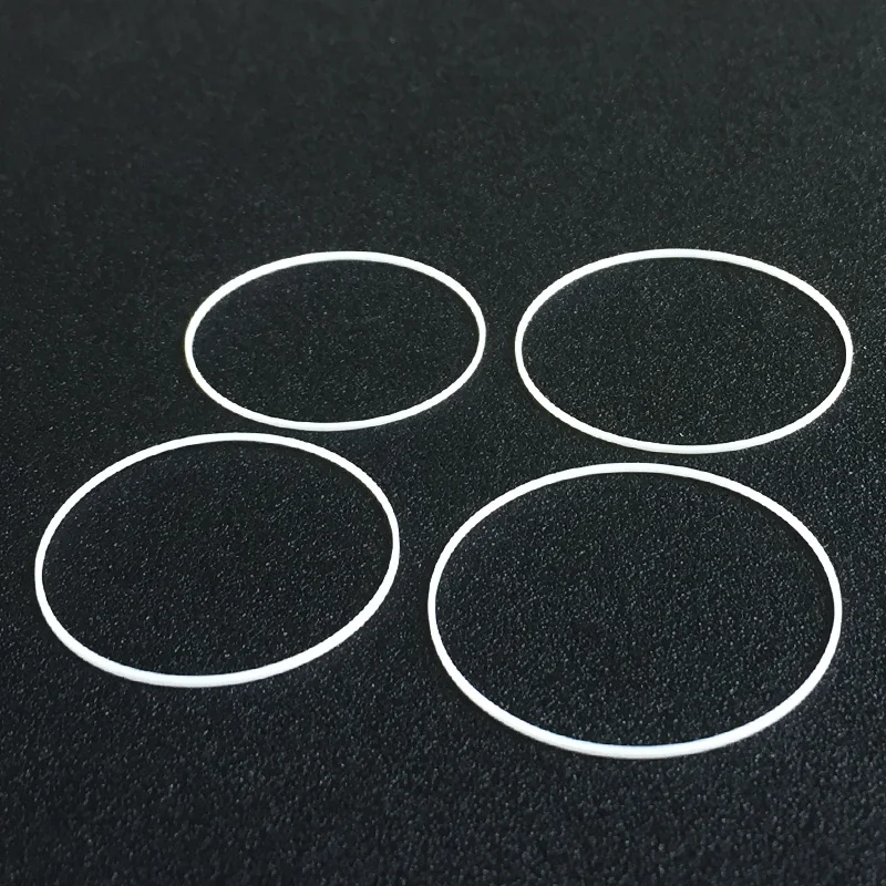 White Gasket 0.45mm Thick 0.85mm High 25-34.5mm I Ring Fits Front Watch Crystal Glass Repair Parts Watches Accessories，1pcs