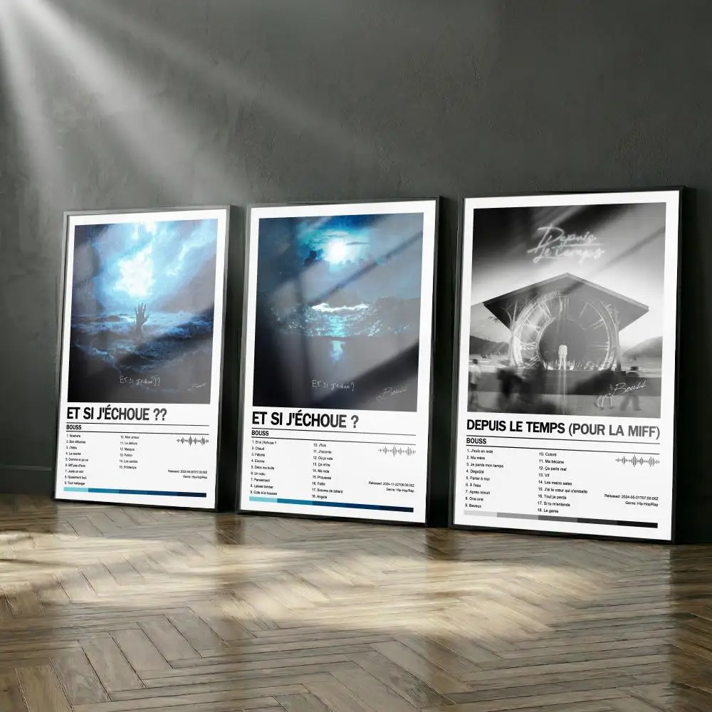 Bouss Poster-Album-Set, modernes Cover, Wandkunst für Zimmer, Leinwandgemälde, Kunstdruck, Heimwanddekoration, Bild, Geschenk