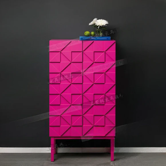 Italian personalized and creative side cabinets, lockers, colorful entrance cabinets, high cabinets, shoe, simple and