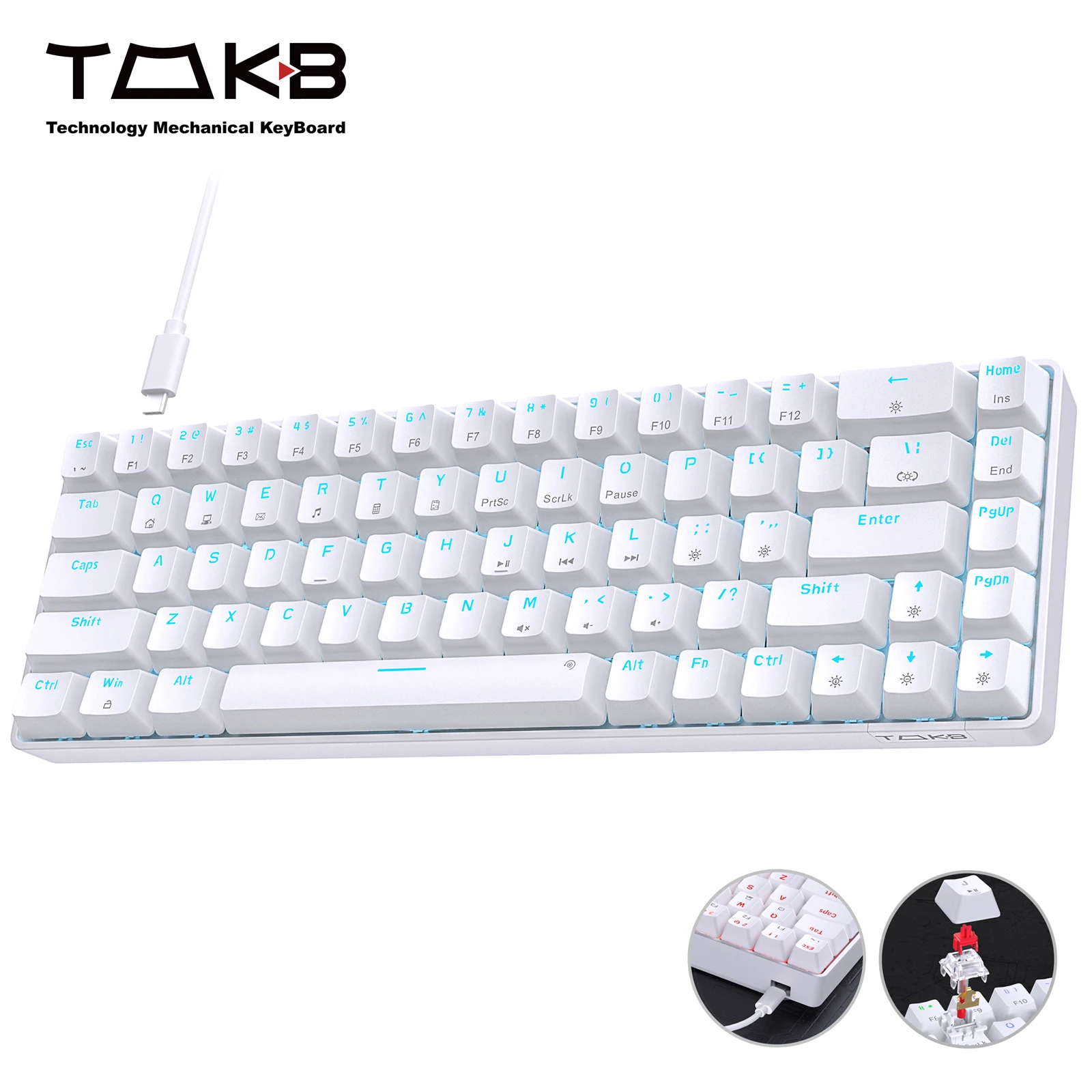 TMKB T68SE Gaming Keyboard Mechanical Keyboard 68 keys