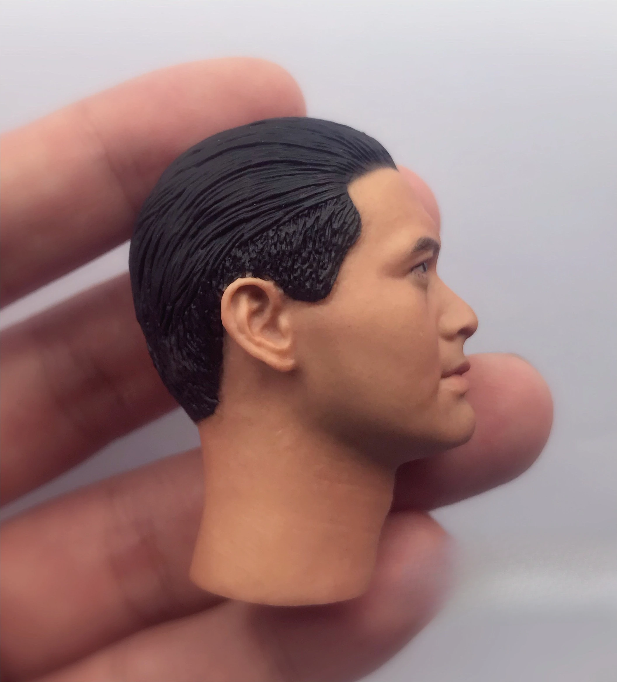 Customed 1/6 Scale Gambler Chow Yun Fat Head Sculpt Male Soldier Asian Star Head Carving Action Figure Toy