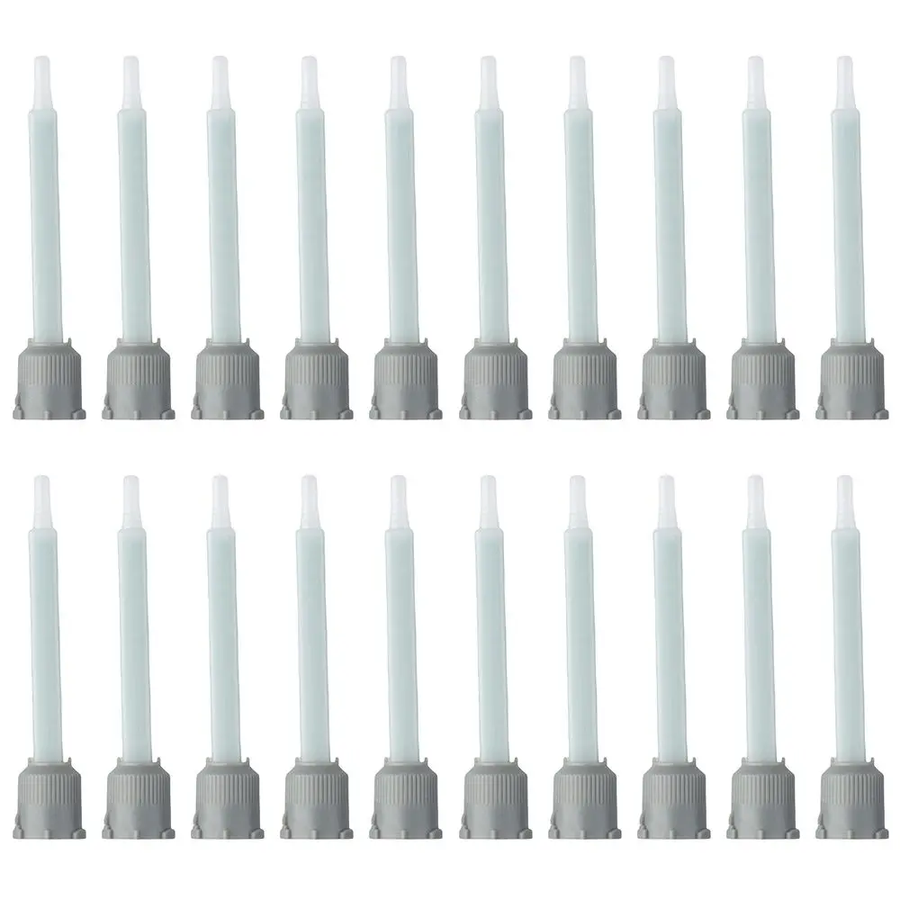 Imagem -05 - Plástico Epóxi Mistura Bico Ponta Resina Estática Mixer Tubos Misturadores Pistola Adesiva Proporção 1:1 20 Pcs