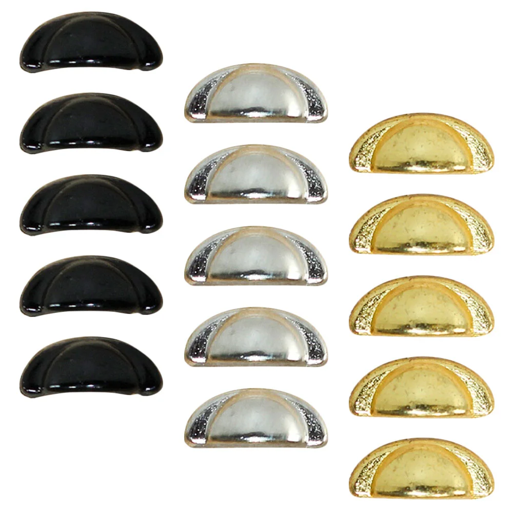 

15 Pcs House Furniture Supplies DIY Handles for Mini Dressing Table Miniature Knobs Wooden