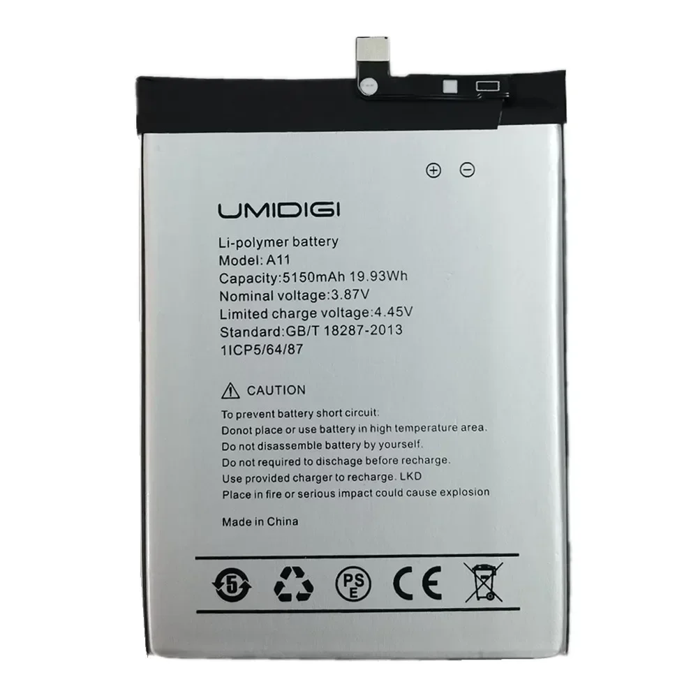 New UMI Original Battery For UMI Umidigi A11 / A11S 5150mAh High Quality Battery Bateria In Stock Fast Shipping