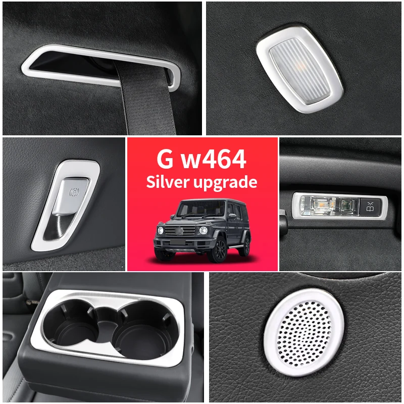 Glazen Lift Knop Licht Bedieningspaneel Cover Trim Voor for Mercedes Benz G classe W464 G350 G500 2019-2022 interior accessoires