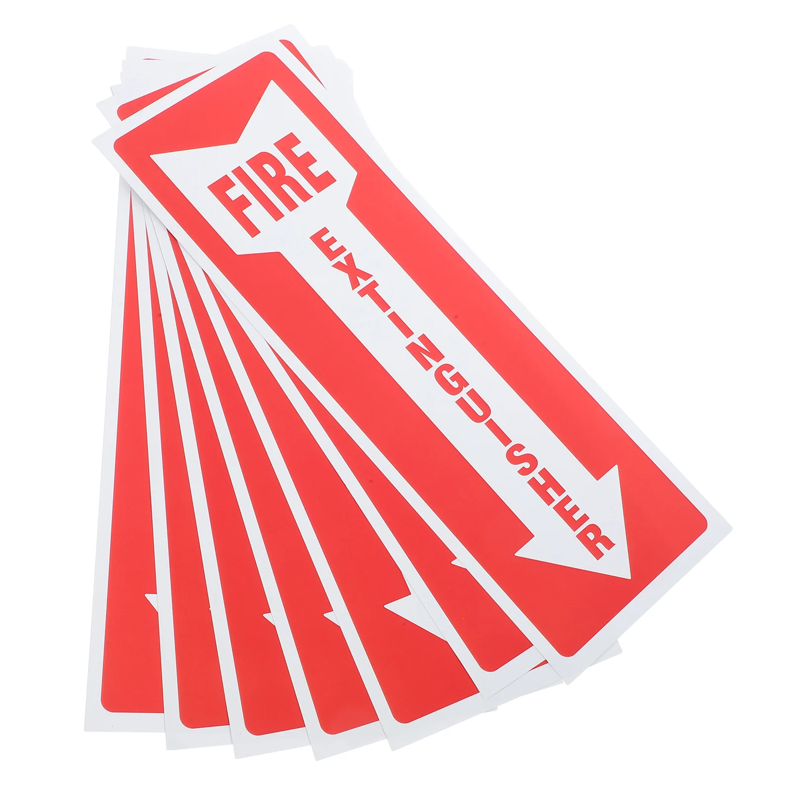 

8 Pcs Fire Extinguisher Sign Stickers Adhesive 3 9x11 75 Inches Office Retail Restaurant Safety Decals Promote Awareness