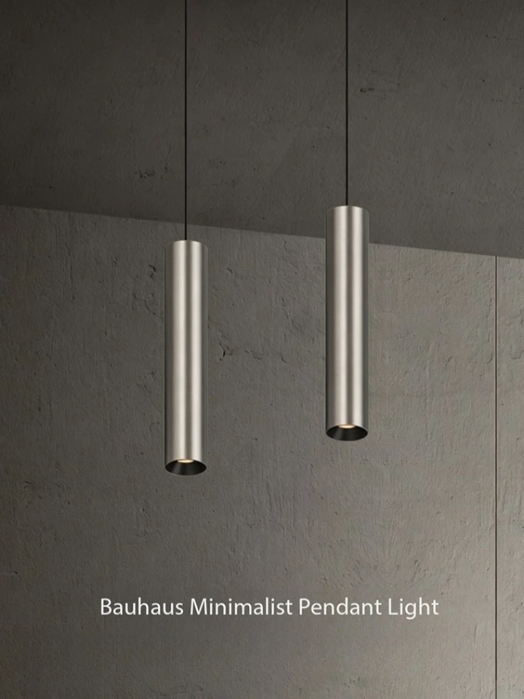 

Bauhaus Minimalist Bedside Pendant Lamp long strip LED Pendant Lights Bedroom Spotlight Restaurant Bar Dining Hall Island Lights