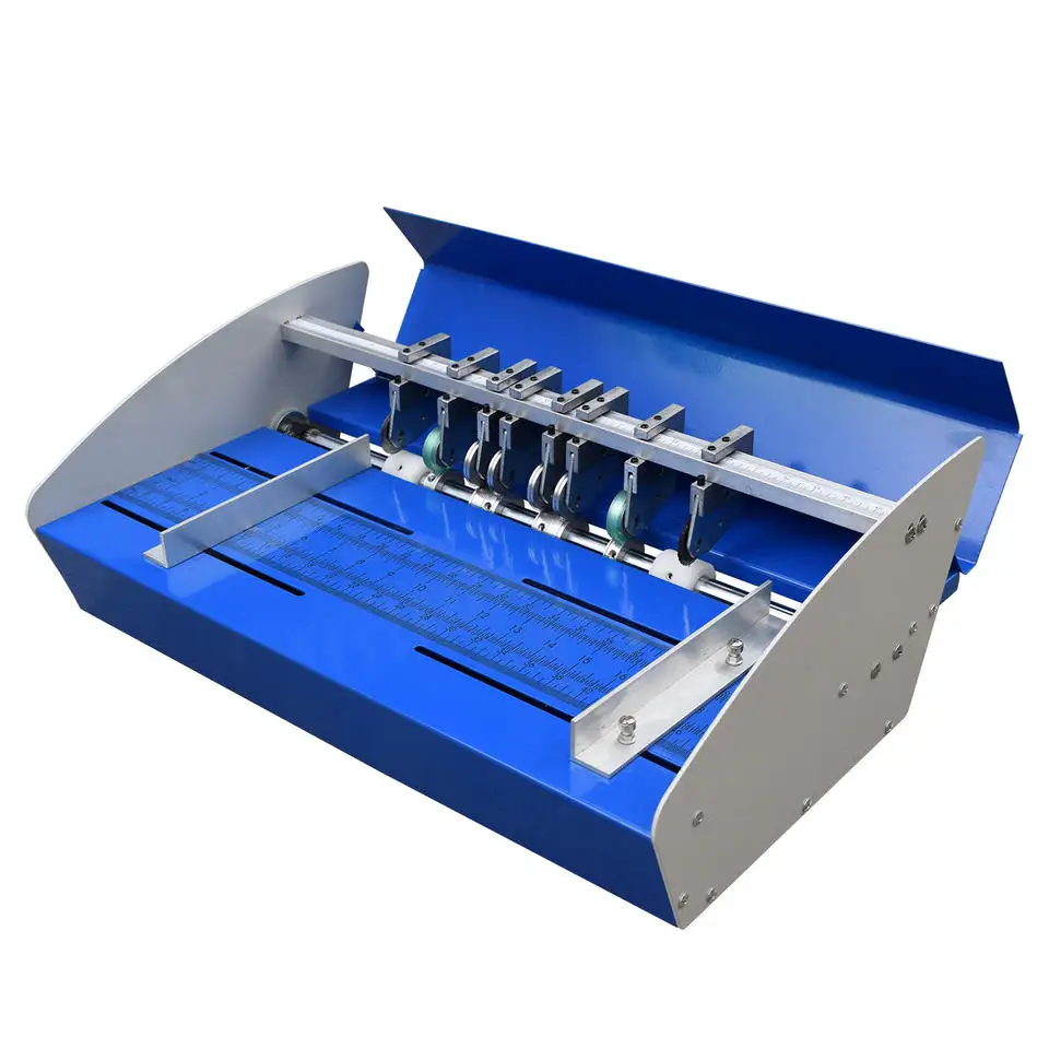 

520mm Electric Indentation Machine Greeting Card Dash Line Folding Machine