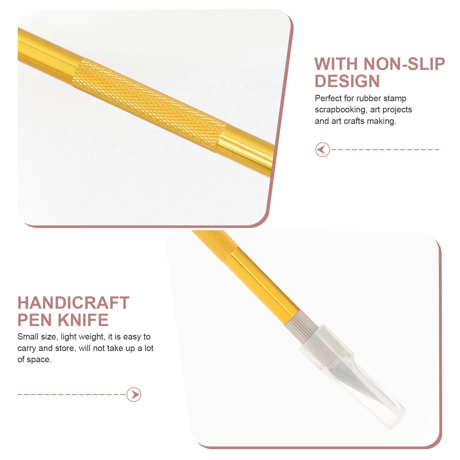 Double Head Pen Engraving Cutter Carving Pen Rubber Stamp Carving Tool Precision Craft Art Cutting Tool Lightweight Scrapbooking