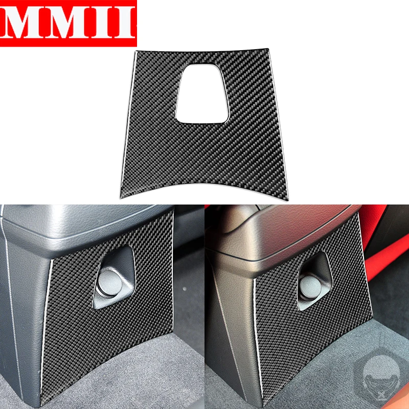 

Carbon Fiber For BMW X1 E84 2013 2014 2015 Interior Trim Sticker Car Back Row Control Panel Cover Frame Decoration Accessories