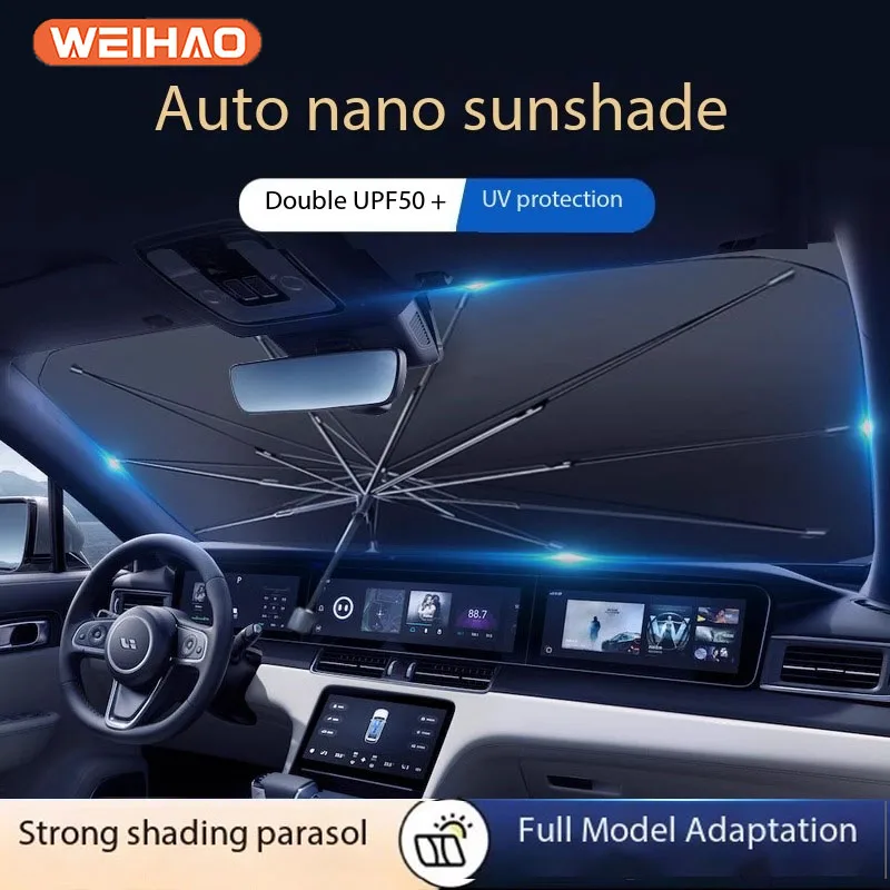 

Car Sunshade Front Windshield UV Protection Sun Protection Thermal Insulation Sunshade Windows Sunshade Universal For Car