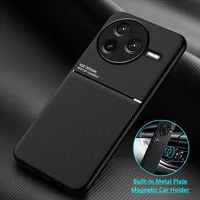 For POCO F7 Ultra Magnetic Leather Texture Phone Case For Xiaomi POCO F7 Pro Soft Silicone Shockproof Protective Back Cover