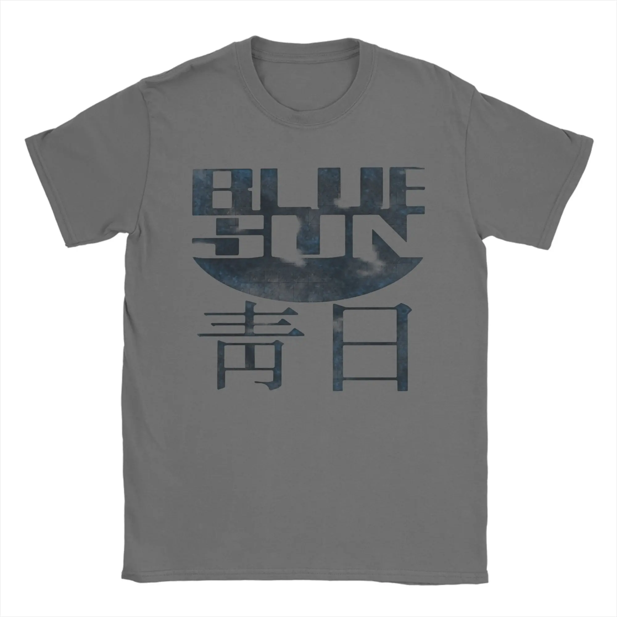 Men Blue Sun Logo Firefly Serenity T Shirts  Cotton Tops Leisure Short Sleeve Round Collar Tees Gift Idea T-Shirt