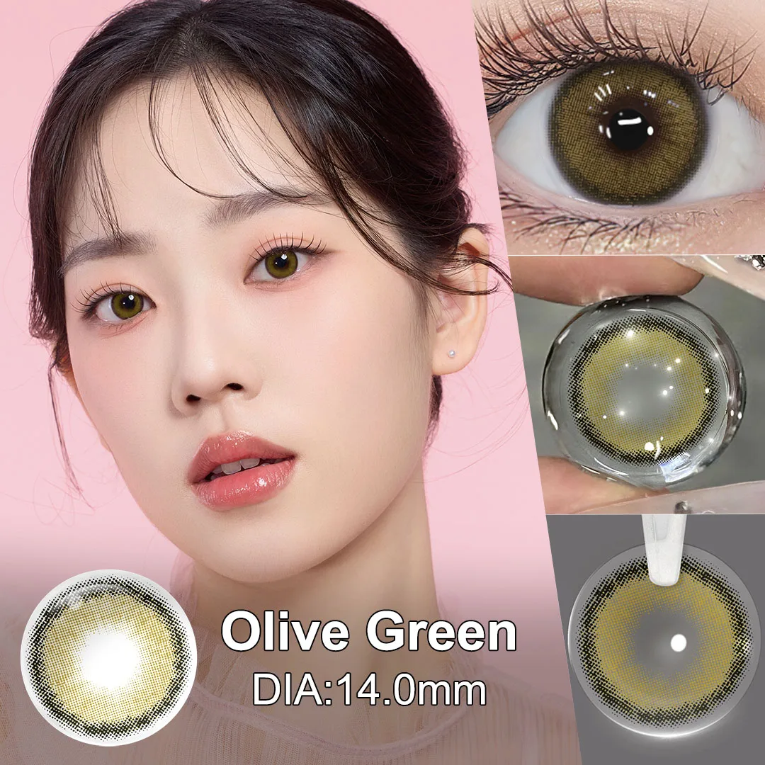 (0.00~-6.00) Magister Corrective Contact Lenses With Tweezers For Dark Or Light Pupil Cosmetics Color Lens With Diopter 6 Months