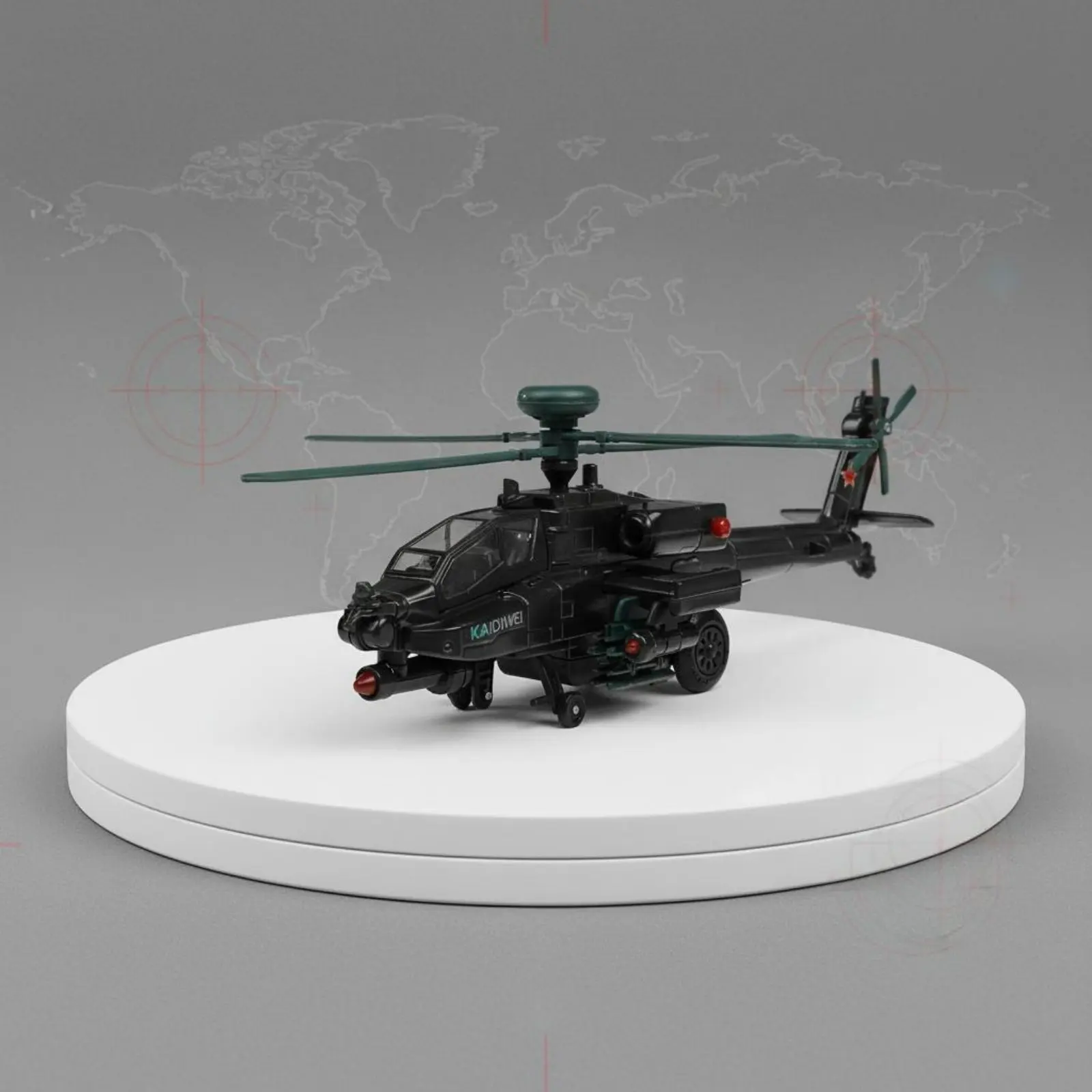 

1:64 Scale Diecast Helicopter Ready to Display Battlefield Helicopter Model Model Highly Detailed Realistic Design