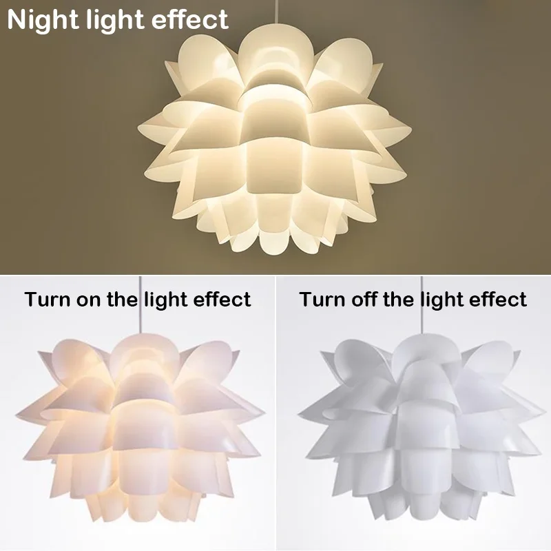 DIY Lotus Pendant Light Ceiling Lamps Puzzle Lights Modern Lamp Shade for North European Style Room Decoration